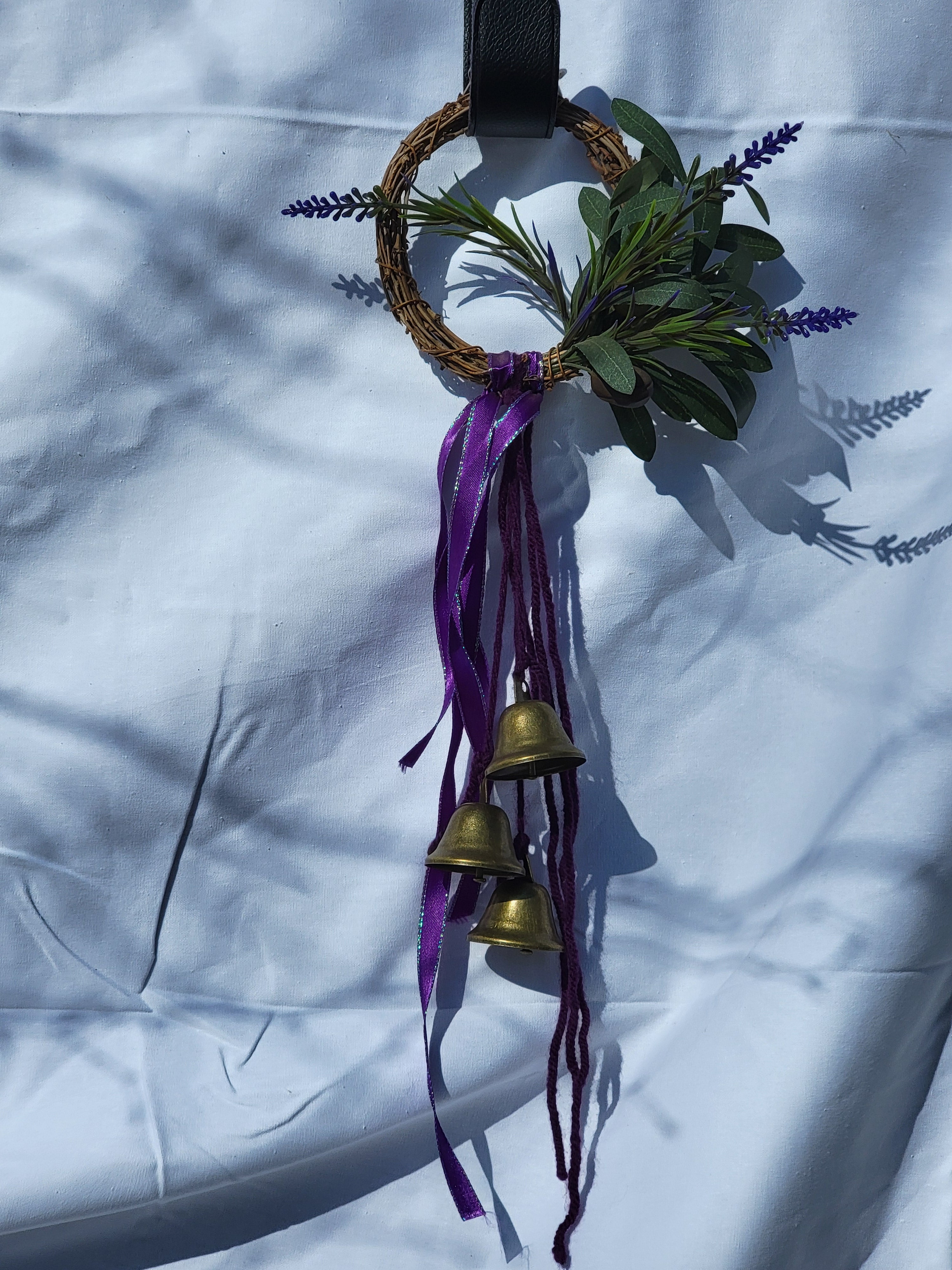 Witch Bells - Small Round Grapevine Wreath