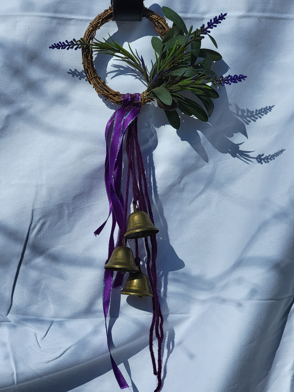 Witch Bells - Small Round Grapevine Wreath