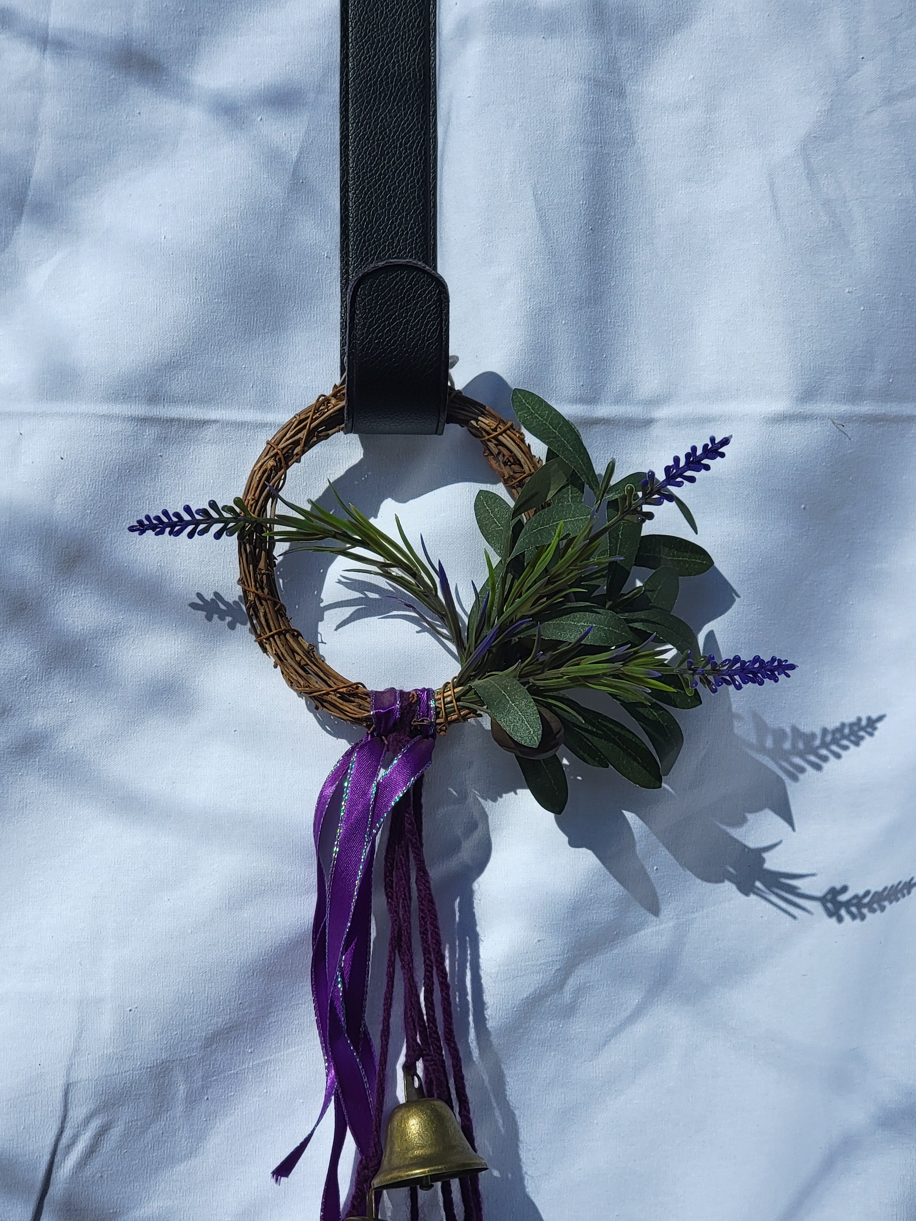 Witch Bells - Small Round Grapevine Wreath