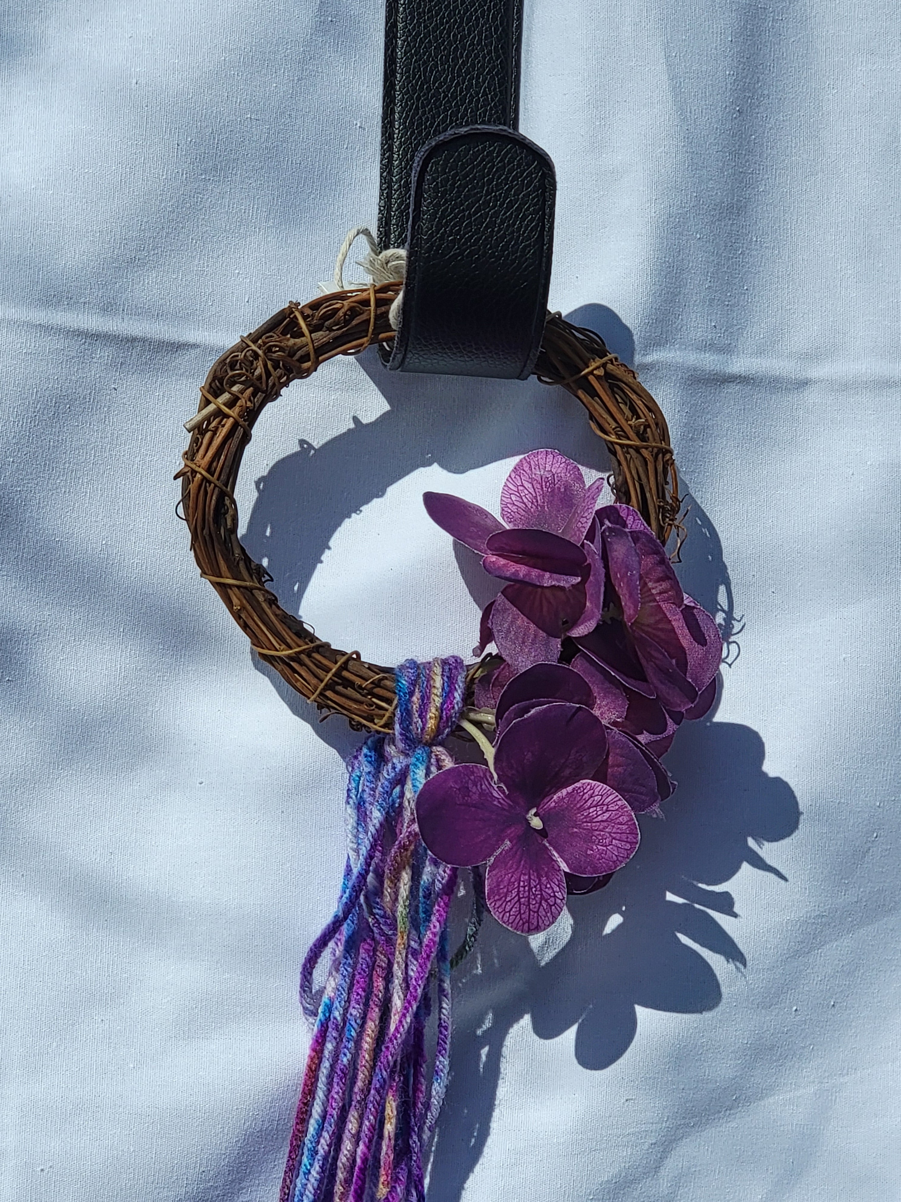 Witch Bells - Small Round Grapevine Wreath