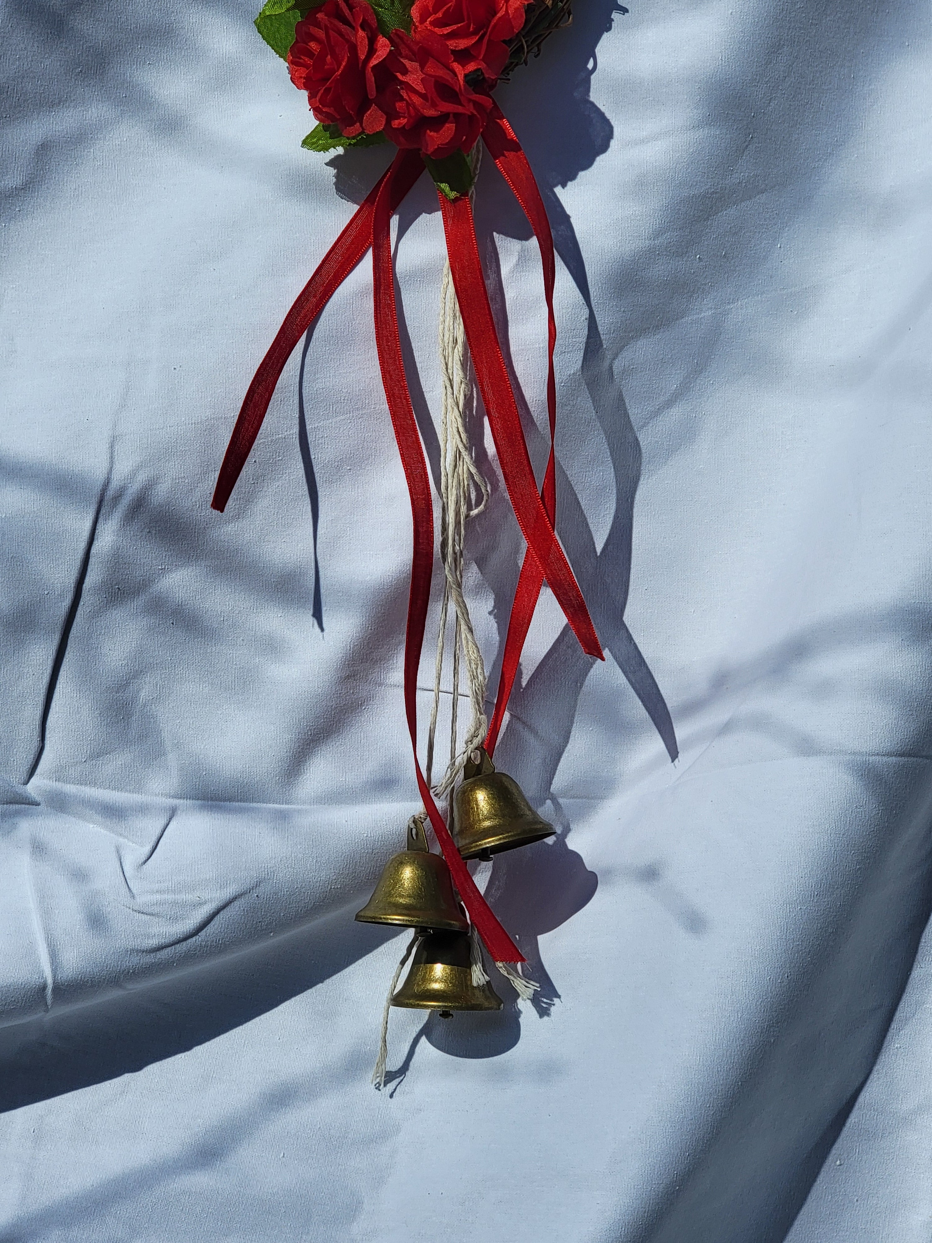 Witch Bells - Small Round Grapevine Wreath