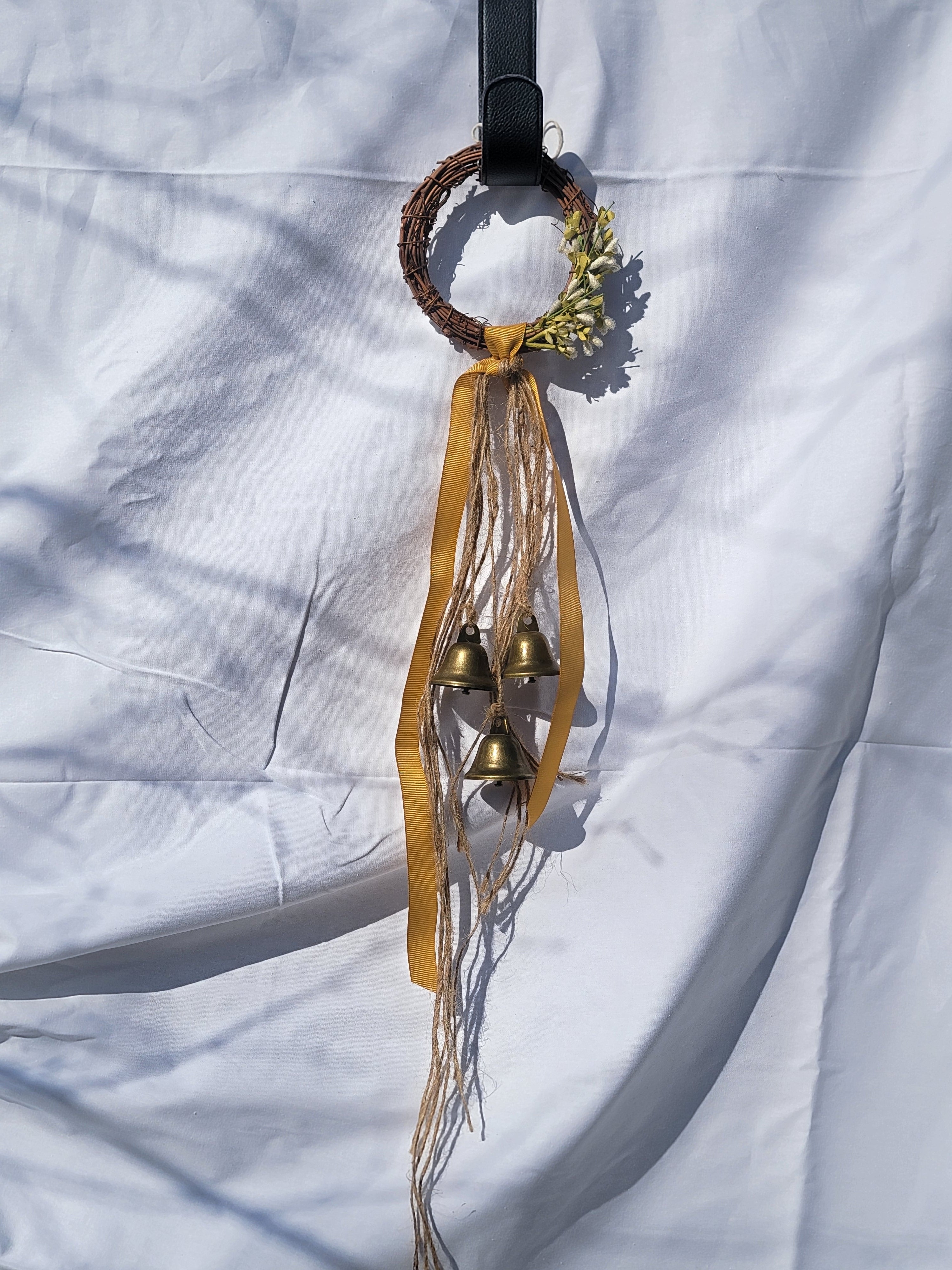 Witch Bells - Small Round Grapevine Wreath