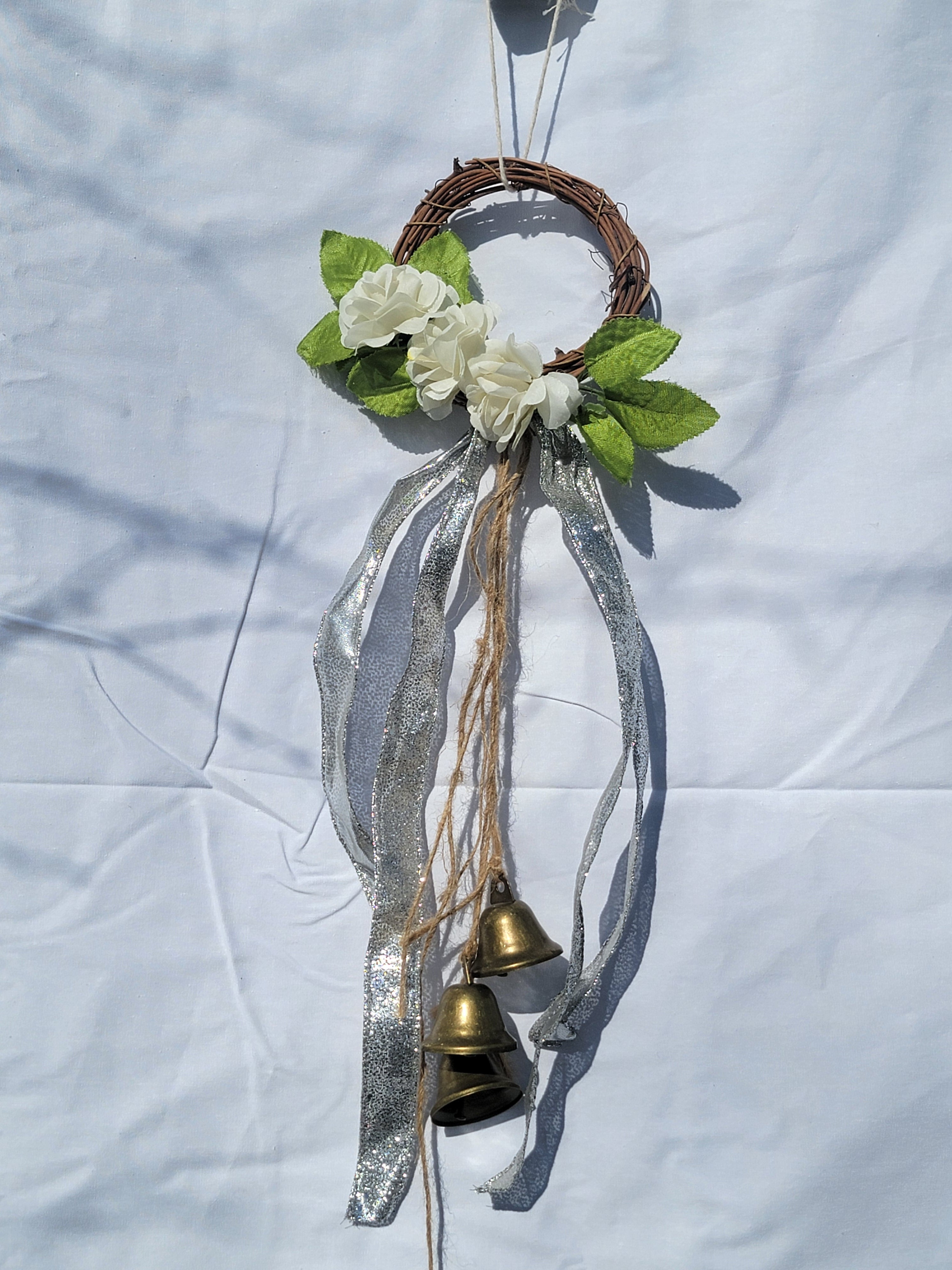 Witch Bells - Small Round Grapevine Wreath