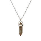 Hexagonal Gemstone Necklace