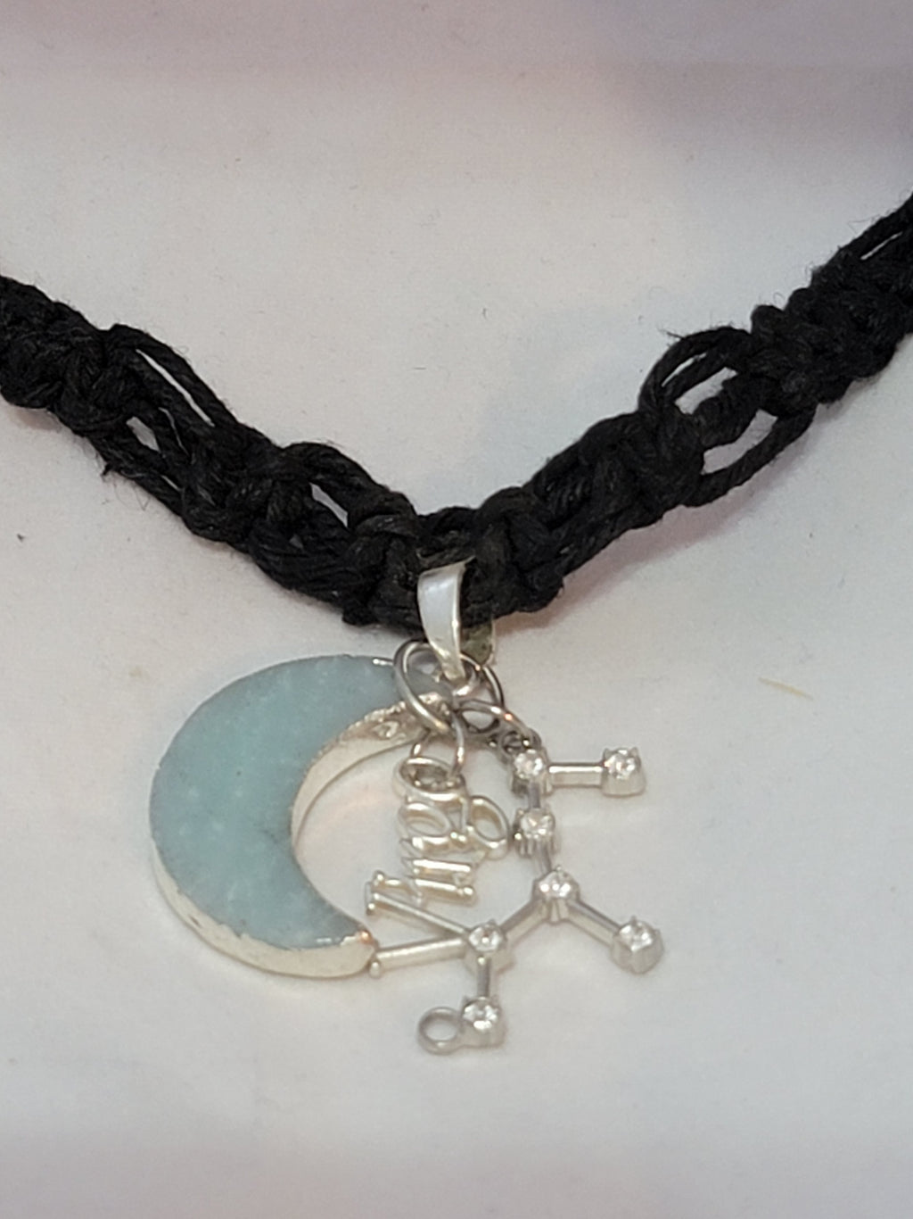 Virgo Amazonite Moon Zodiac Necklace