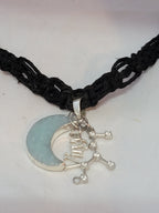 Virgo Amazonite Moon Zodiac Necklace