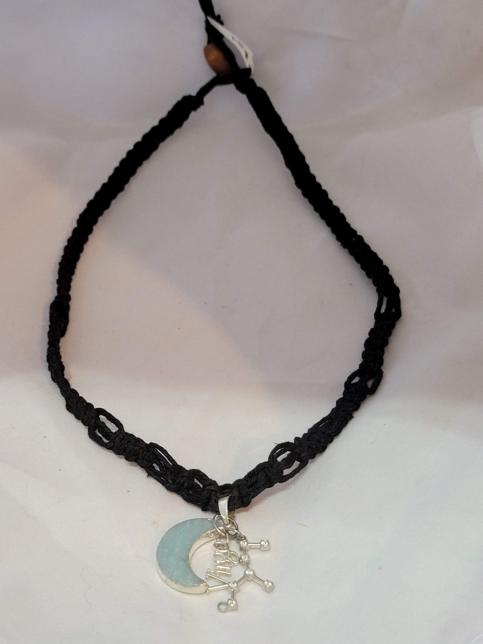 Virgo Amazonite Moon Zodiac Necklace