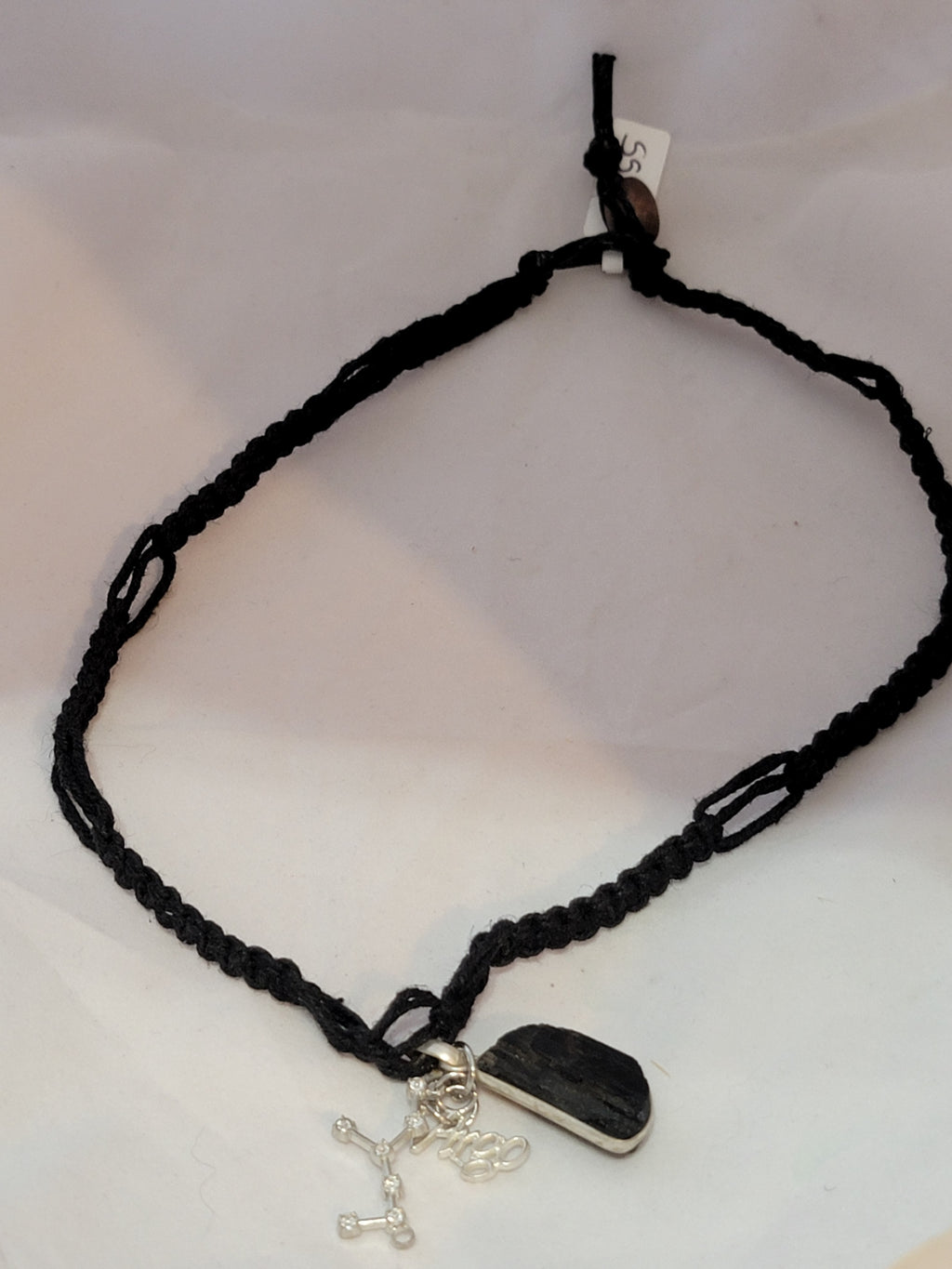 Virgo Black Tourmaline Zodiac Necklace