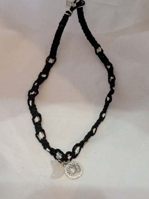 Cancer Moonstone Zodiac Necklace