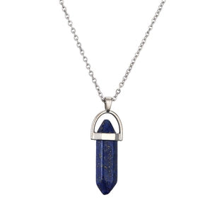 Hexagonal Gemstone Necklace