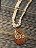 Red Jasper, Bicycle Necklace