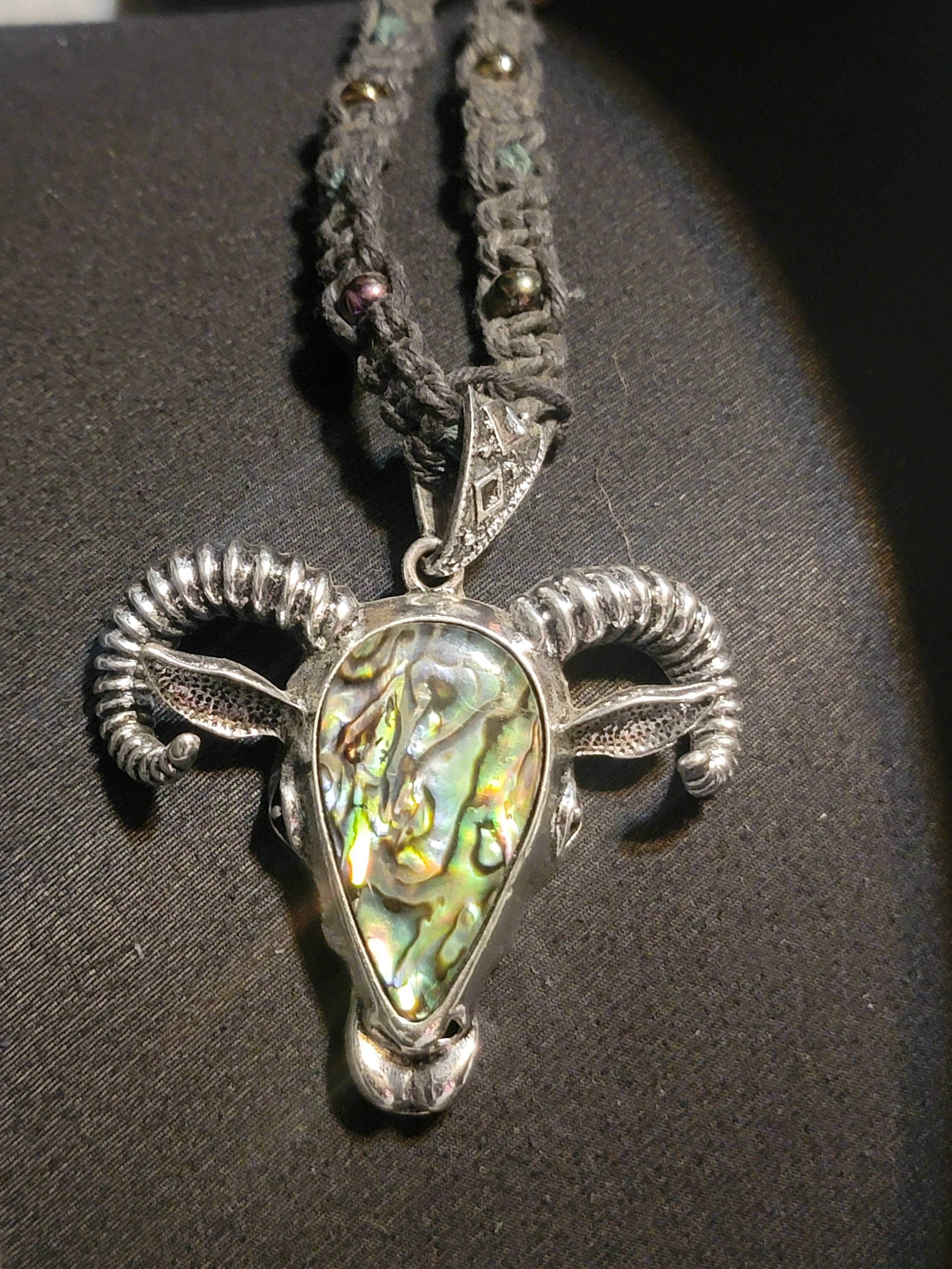 Abalone Ram Necklace
